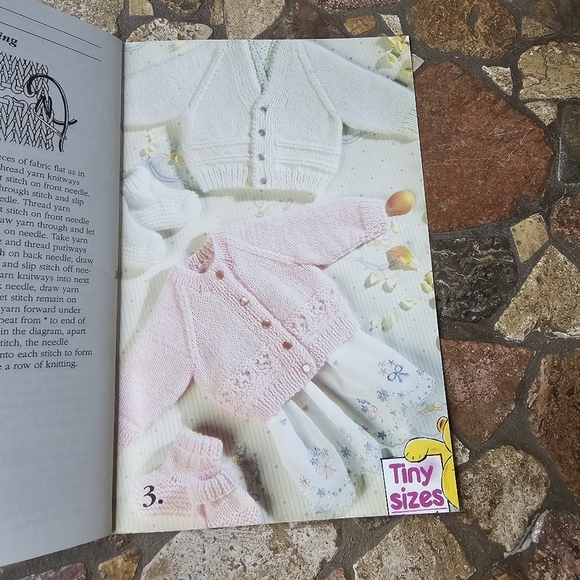 Vintage Patons Fairytale Early Arrivals Knitting Pattern Book, Preowned - Picture 3 of 9